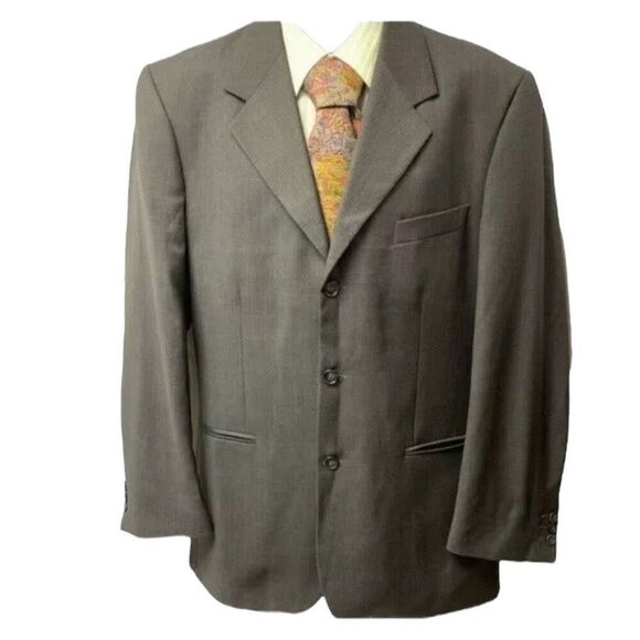 Galliani Sport Coat Super 120s Wool Italy 3-Button Delta Merinos Extra Fine Men‎ - Picture 1 of 7